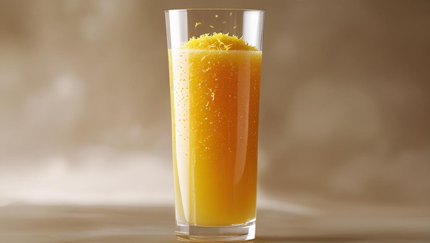 Drink sem álcool de Laranja + Yakult + Gengibre (Energizante e Imunológico)