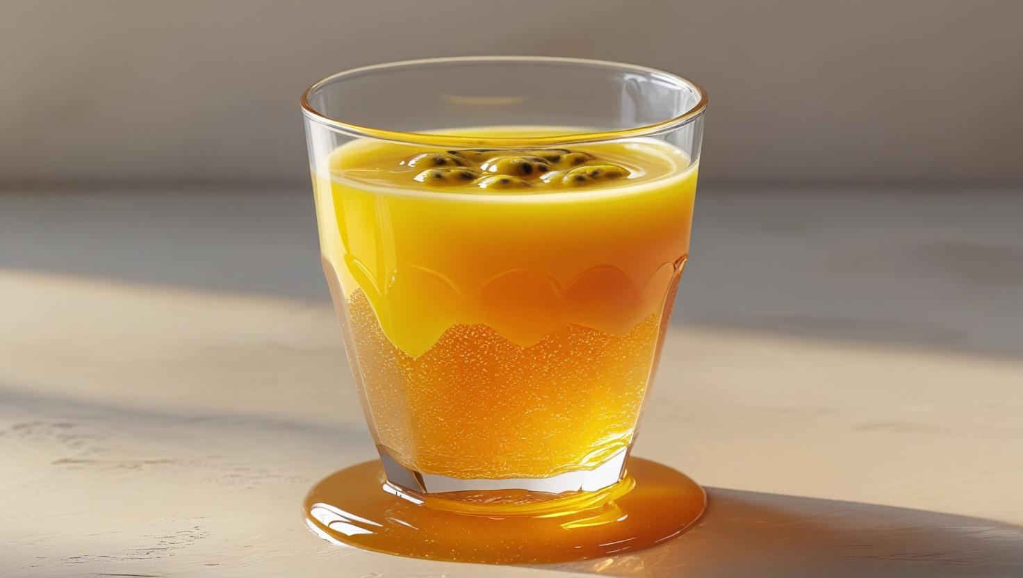 🥥🍯 Drink Refrescante sem álcool de Maracujá com Leite de Coco e Mel