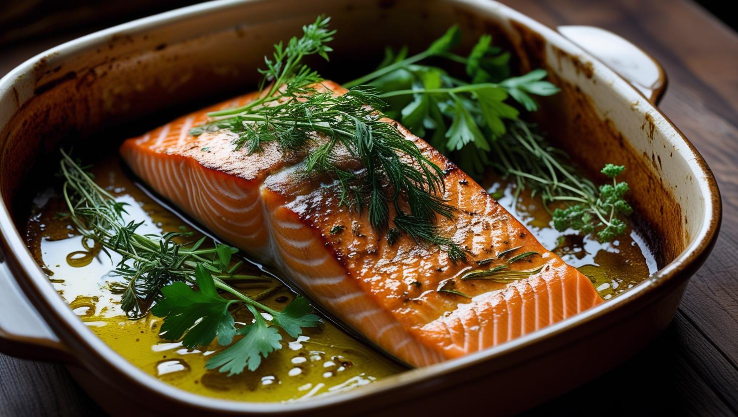 Salmão ao Forno com Ervas