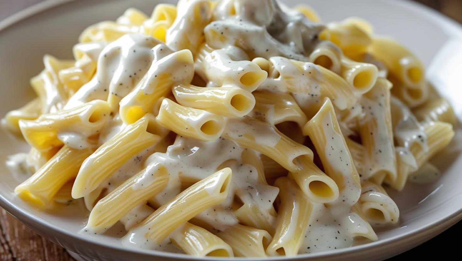 🍝 Macarrão Cremoso com Requeijão Light e Queijo Branco