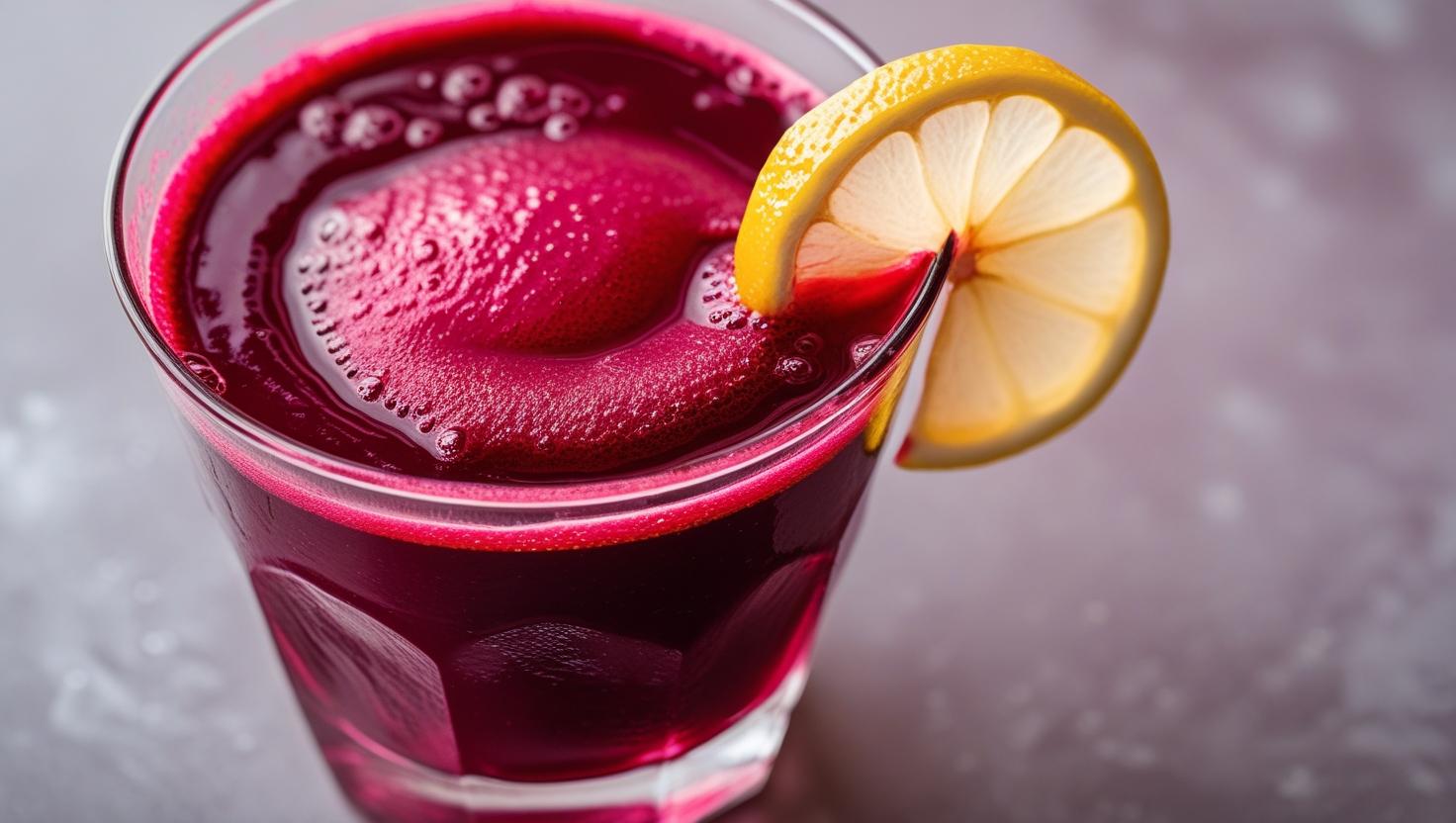 Drink Isotônico com Suco de Beterraba e Limão